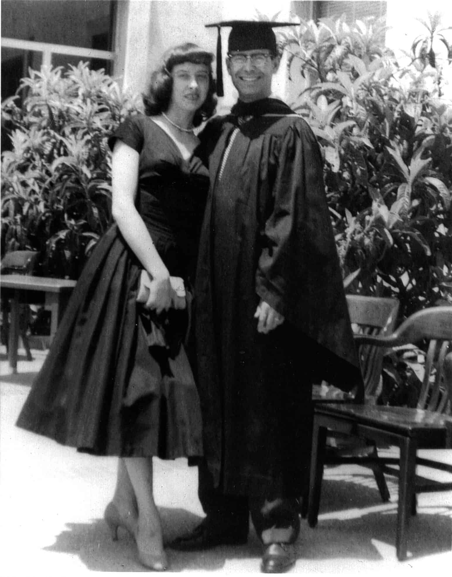 1958- Boalt Hall Grad. Cruz & Jeannene Cruz Reynoso and his wife Jeannene when he graduated from law school.