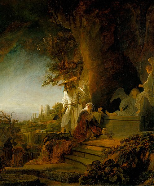 "Christ and St Mary Magdalen at the Tomb", by Rembrandt van Rijn