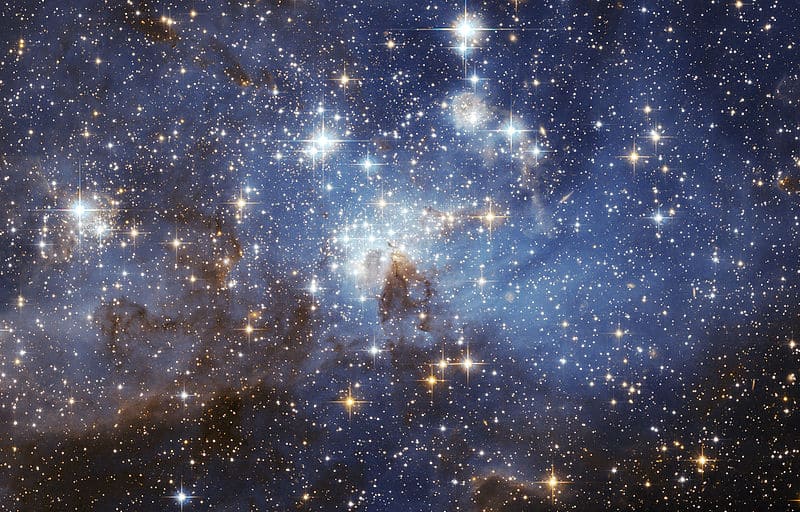A photo of stars in the sky.